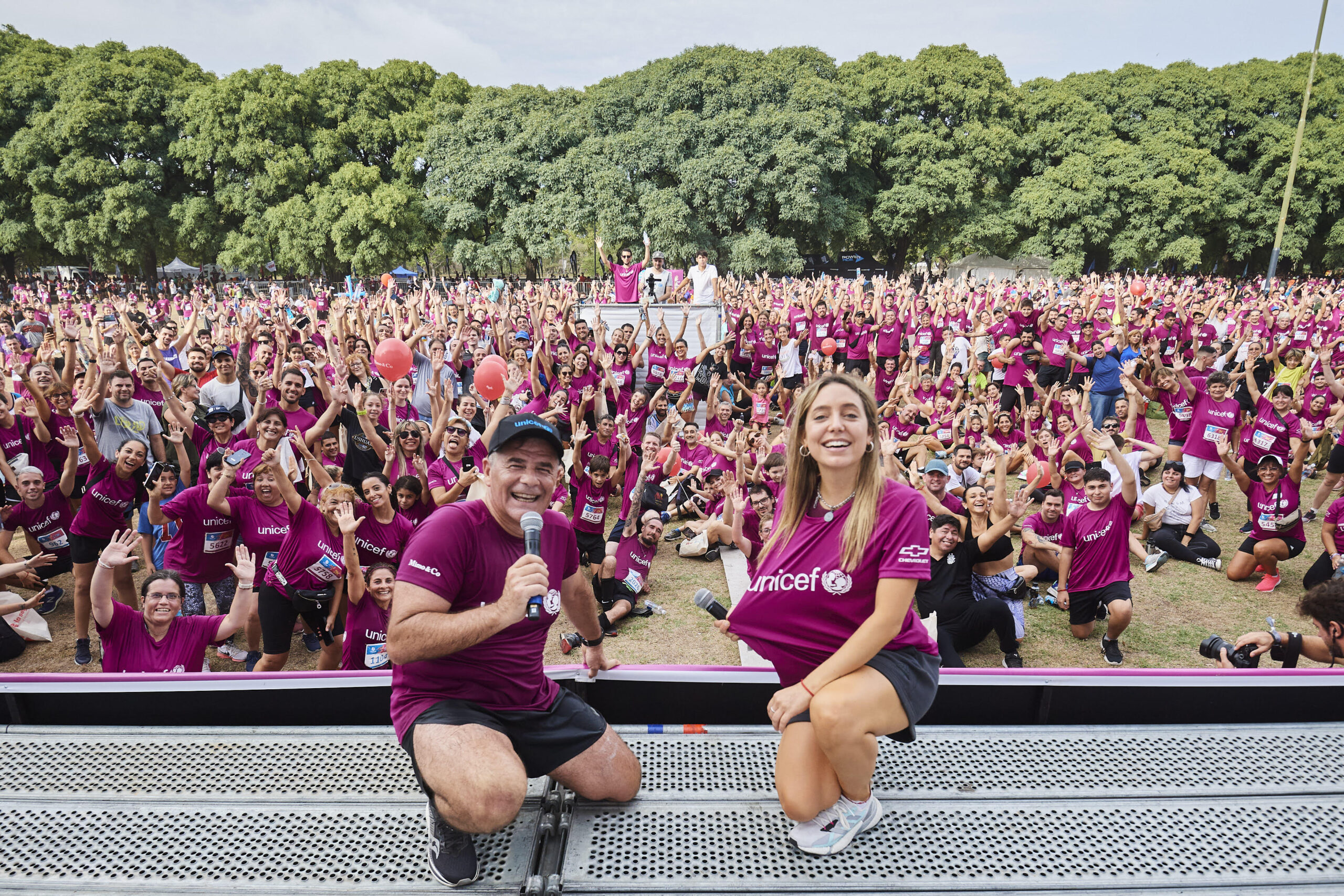 Crowd at a Unicef Argentina event.