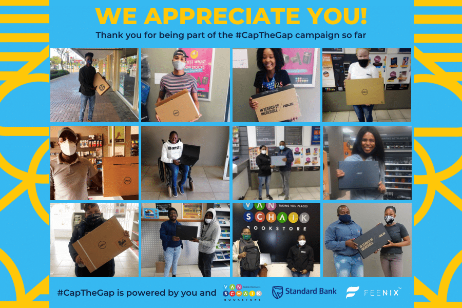 We appreciate you. Thank you for being part of the #CapTheGap campaign so far.