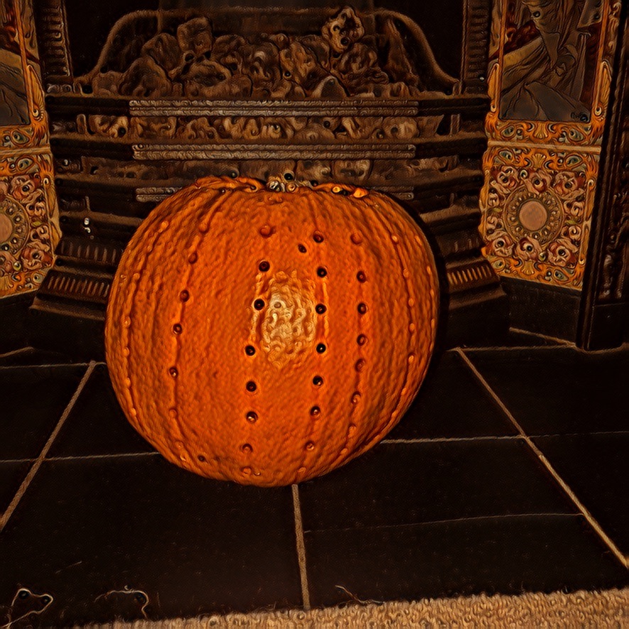 Halloween pumpkin - look for those eyes! Photo: Howard Lake