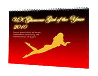 Glamour Girl of the Year calendar 2010 - front cover
