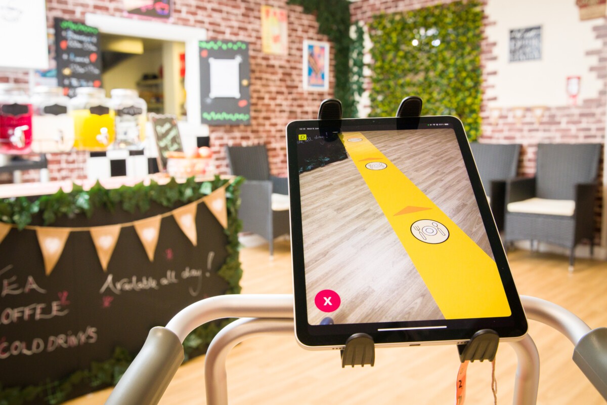 The Dorothy app prototype being trialled at Abbcross Nursing Home, Romford. Photo by Daniel Jones