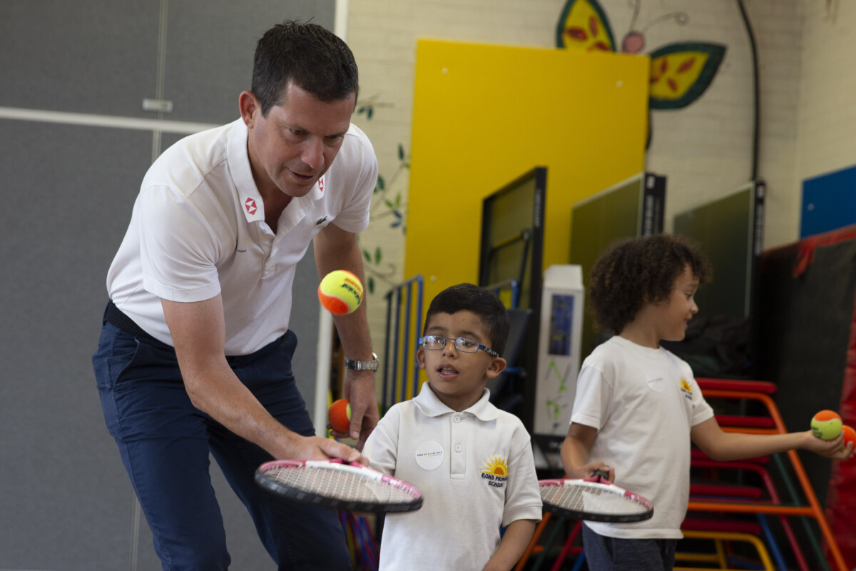 Tim Heman visits Give It Your Ma at Bond Primary School