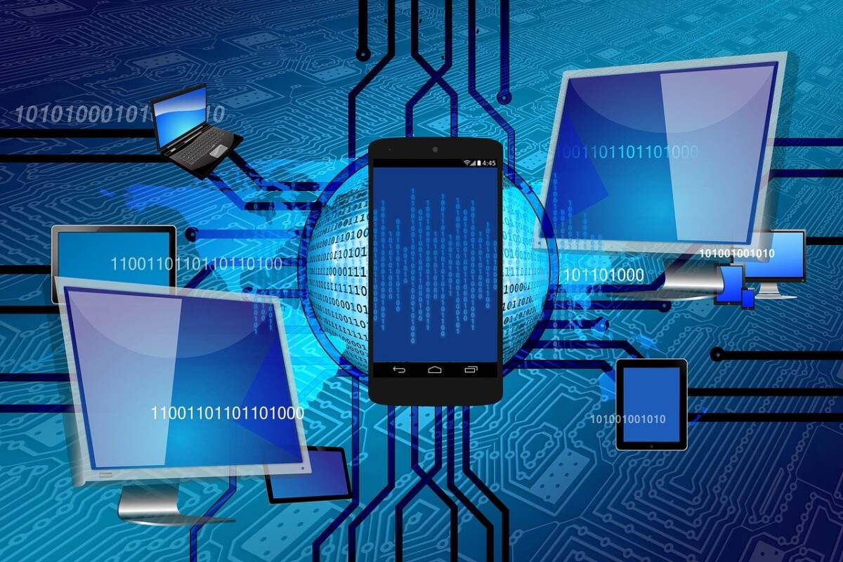 AI depicted on multiple screens. Photo: Pixabay