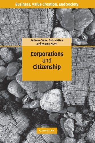 Corporations and Citizenship, by Crane, Matten and Moon (cover)