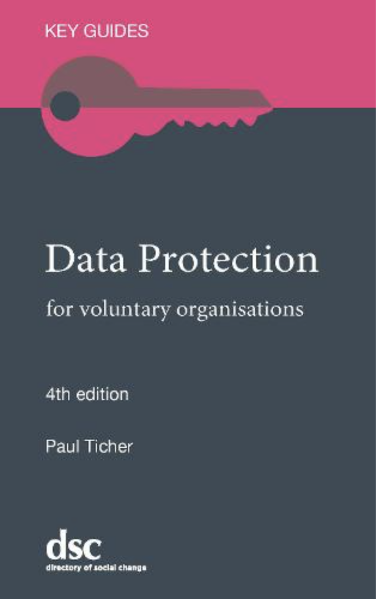 Data Protection for Voluntary Organisations, by Paul Ticher (cover)
