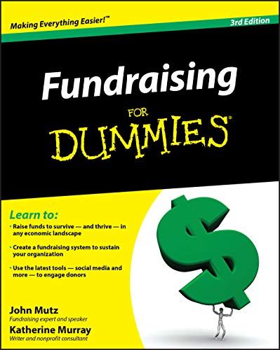 Fundraising for Dummies (3rd edition) by John Mutz and Katherine Murray (cover)