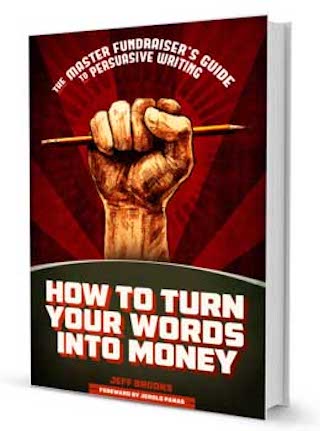 How to Turn Your Words Into Money: The Master Fundraiser's Guide to Persuasive Writing, by Jeff Brooks (cover)