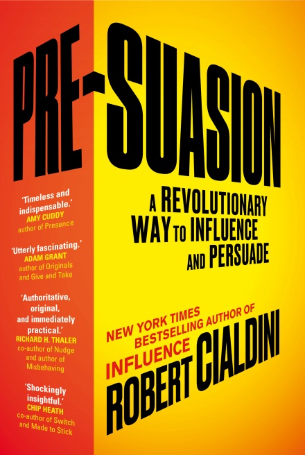 Pre-Suasion by Robert Cialdini - cover