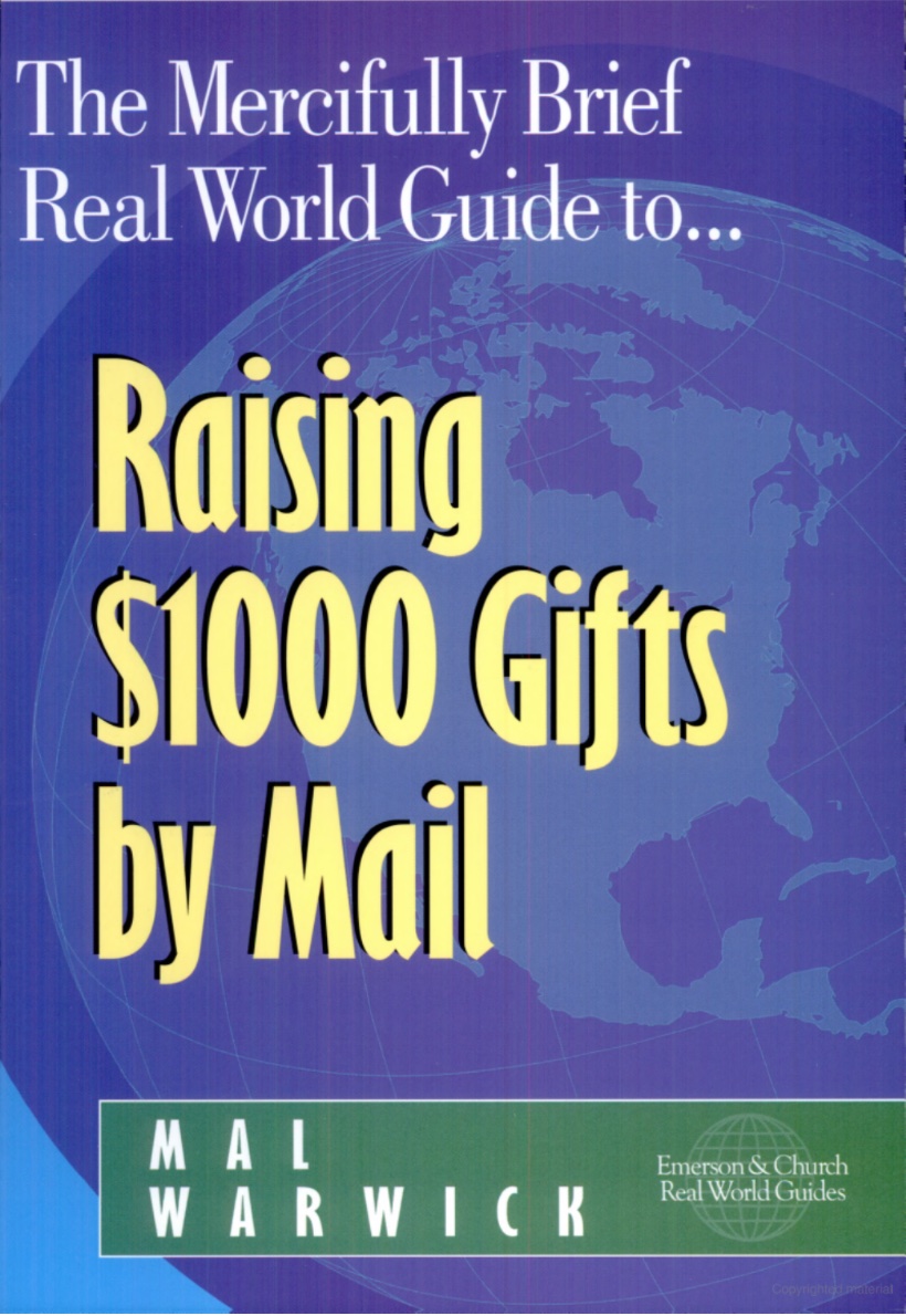Raising $1000 Gifts by Mail, by Mal Warwick (book cover)