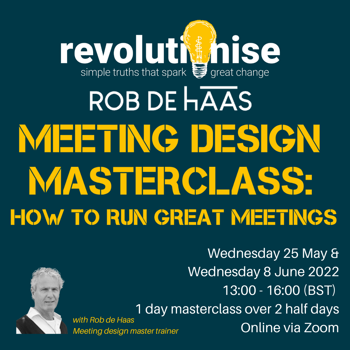 Meeting Design Masterclass - how to run great meetings