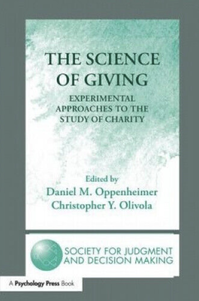 The Science of Giving, by Oppenheimer and Olivola (cover)