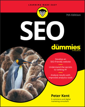 Search Engine Optimisation (SEO) for Dummies, by Peter Kent (cover)