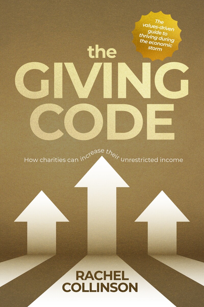 The Giving Code, by Rachel Collinson. Book cover.